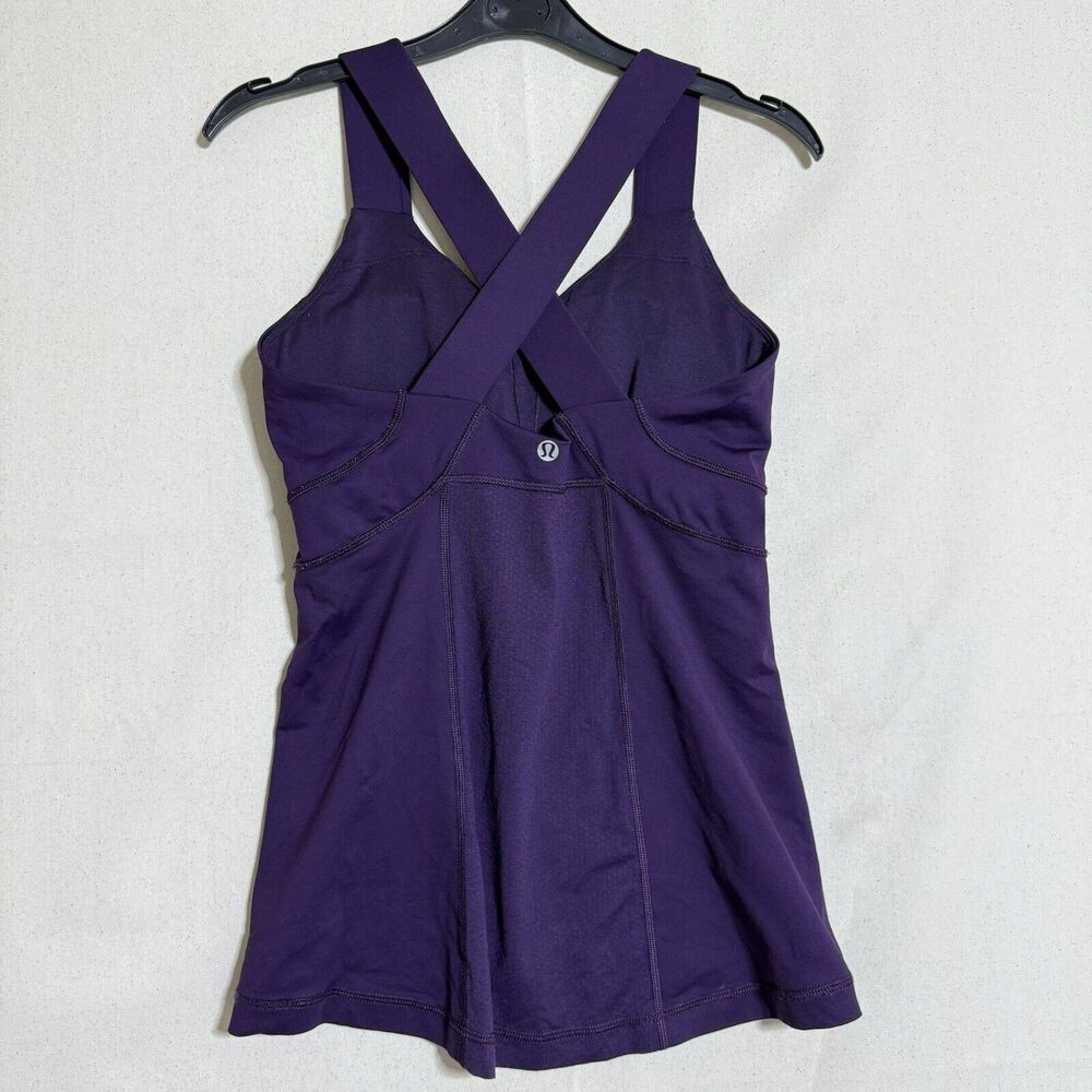 Lululemon Push Ur Limits Tank Top Women's 6 Deep Zinfandel Luxtreme *read detail - Picture 1 of 9